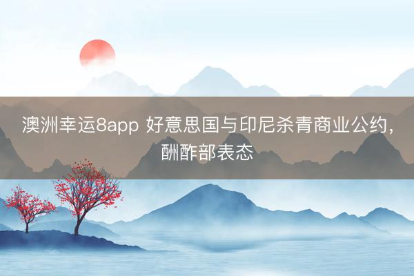 澳洲幸运8app 好意思国与印尼杀青商业公约，酬酢部表态